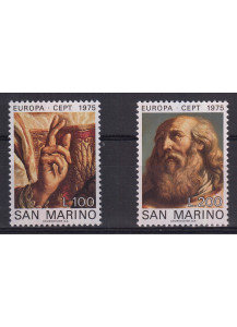 1975 San Marino Europa 2 valori nuovi Sassone 936-7